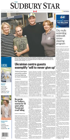 Cover of The Sudbury Star