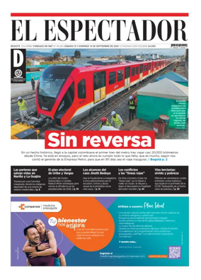Cover of El Espectador