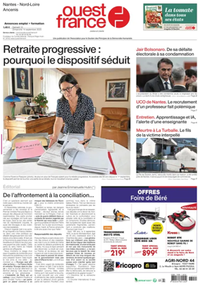 Cover of Ouest France (Nantes / Nord-Loire)
