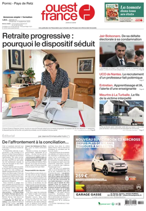 Cover of Ouest France (Pornic / Pays de Retz)