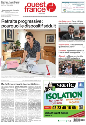 Cover of Ouest France (Rennes Nord)