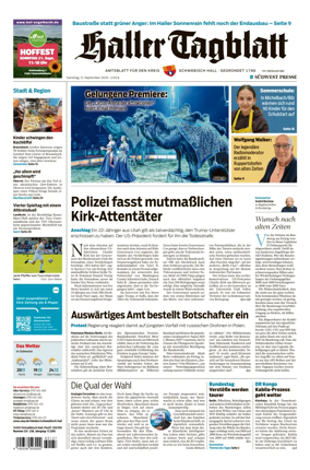 Cover of Haller Tagblatt
