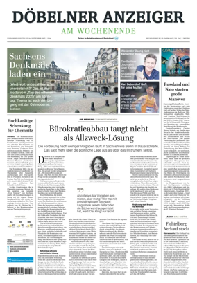 Cover of Sächsische Zeitung (Döbeln)