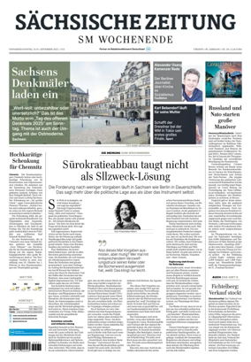 Cover of Sächsische Zeitung  (Dresden)