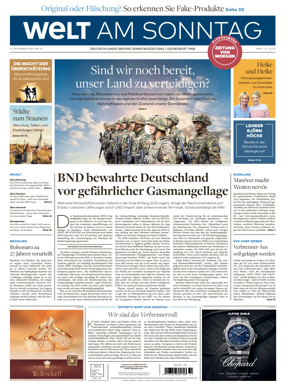 Cover of Welt am Sonntag