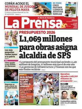 Cover of Diario La Prensa