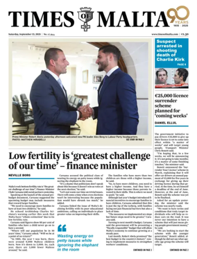 Cover of Times of Malta