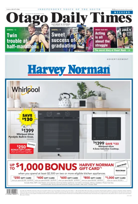 Cover of Otago Daily Times