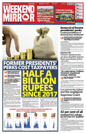 Cover of Daily Mirror (Sri Lanka)