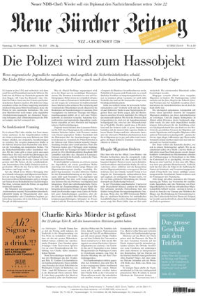 Cover of Neue Zürcher Zeitung