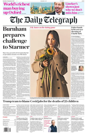 Cover of The Daily Telegraph - Saturday