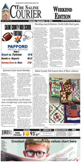 Cover of The Saline Courier Weekend