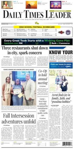 Cover of Daily Times Leader