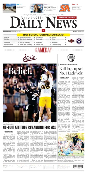 Cover of Starkville Daily News