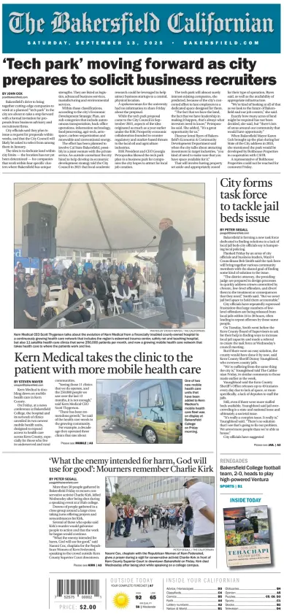 Cover of The Bakersfield Californian