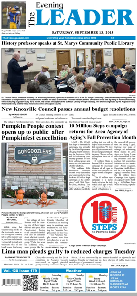 Cover of The Evening Leader