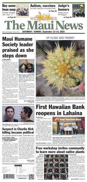 Cover of The Maui News - Weekender