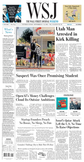 Cover of The Wall Street Journal