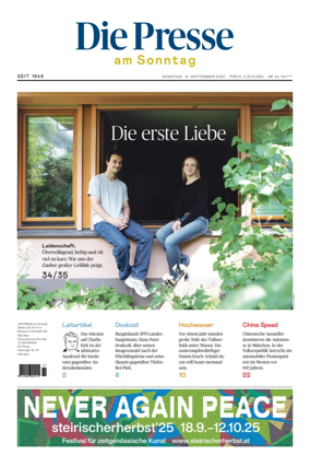 Cover of Die Presse am Sonntag