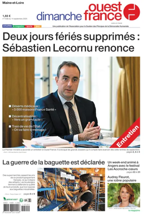 Cover of Dimanche Ouest France (Maine-et-Loire)