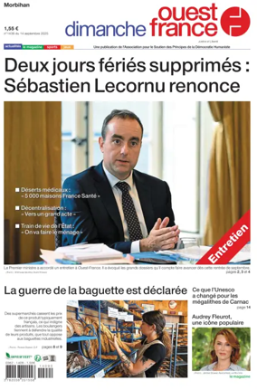 Cover of Dimanche Ouest France (Morbihan)