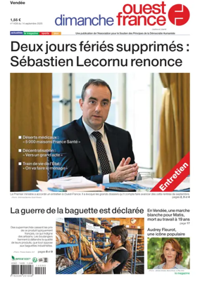 Cover of Dimanche Ouest France (Vendee)
