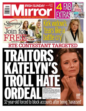Cover of Irish Sunday Mirror