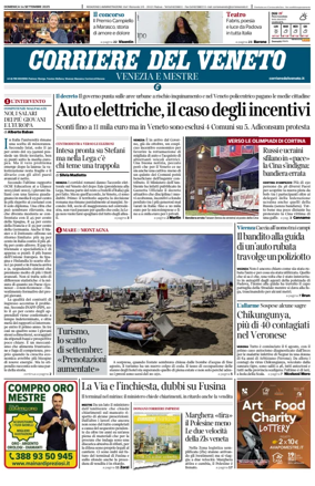 Cover of Corriere del Veneto (Venezia e Mestre)