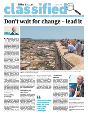 Cover of The Sunday Times of Malta - Classified