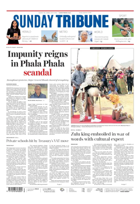 Cover of Sunday Tribune