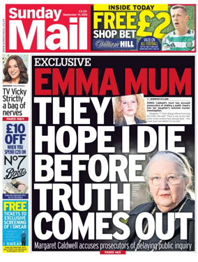 Cover of Sunday Mail (UK)