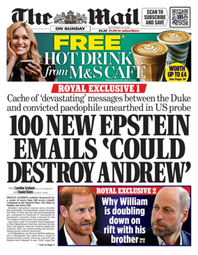 Cover of The Mail on Sunday