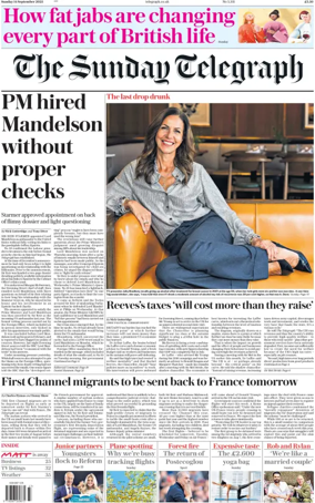 Cover of The Sunday Telegraph