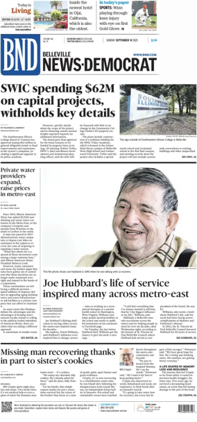 Cover of Belleville News-Democrat (Sunday)