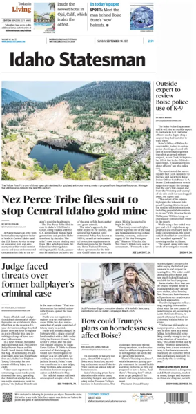 Cover of The Idaho Statesman (Sunday)