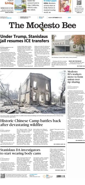 Cover of The Modesto Bee (Sunday)