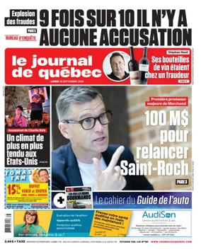 Cover of Le Journal de Quebec