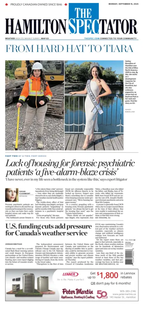 Cover of The Hamilton Spectator