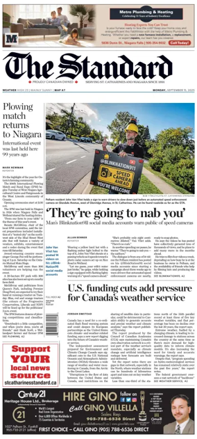Cover of The Standard (St. Catharines)