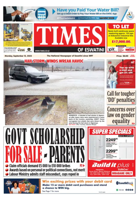 Cover of Times of Eswatini