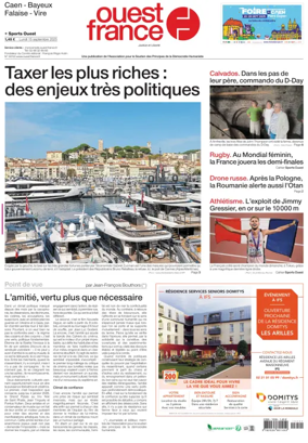 Cover of Ouest France (Caen)