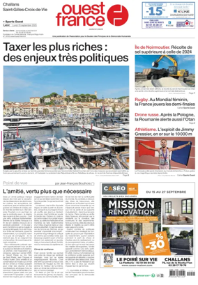 Cover of Ouest France (Challans / Saint-Gilles-Croix-de-Vie)