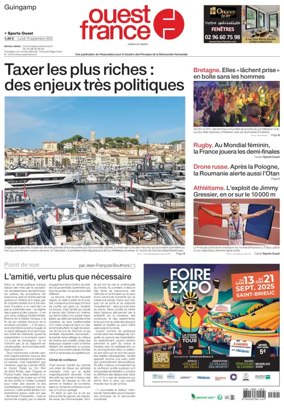 Cover of Ouest France (Guingamp)