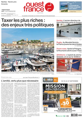 Cover of Ouest France (Nantes / Nord-Loire)