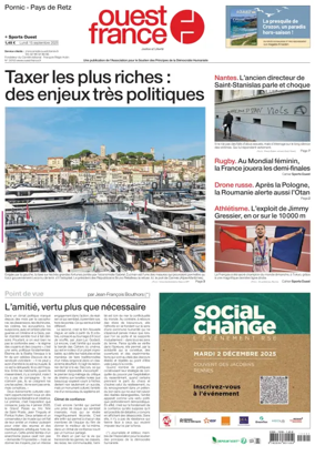 Cover of Ouest France (Pornic / Pays de Retz)