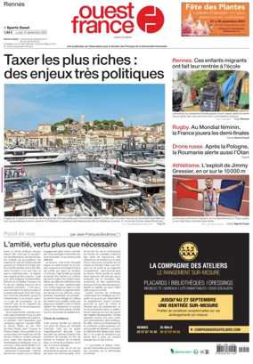 Cover of Ouest France (Rennes)