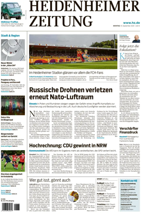 Cover of Heidenheimer Zeitung