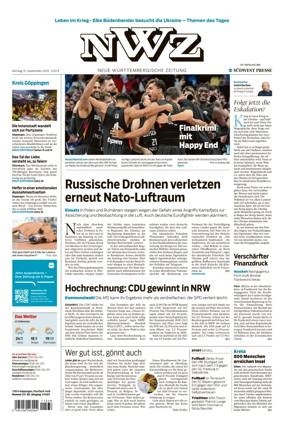 Cover of NWZ  (Göppinger Kreisnachrichten)