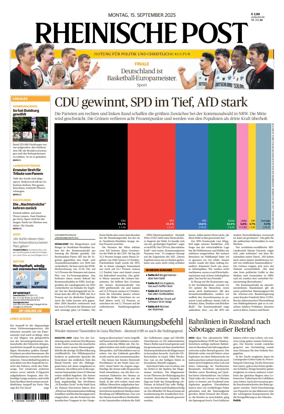 Cover of Rheinische Post Duisburg