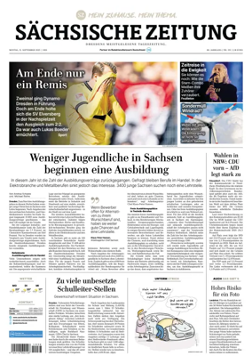 Cover of Sächsische Zeitung  (Dresden)